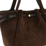Tory Burch Brown Bovine Leather Tote Bag