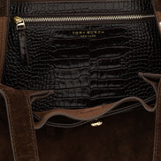 Tory Burch Brown Bovine Leather Tote Bag