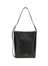 Jil Sander Black Calf Leather Bos Taurus Shoulder Bag