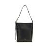Jil Sander Black Calf Leather Bos Taurus Shoulder Bag
