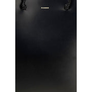 Jil Sander Black Calf Leather Bos Taurus Shoulder Bag