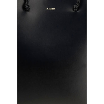 Jil Sander Black Calf Leather Bos Taurus Shoulder Bag