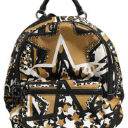 Dolce & Gabbana Multicolor Star Nylon School Travel Backpack Borse Bag