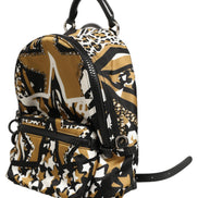 Dolce & Gabbana Multicolor Star Nylon School Travel Backpack Borse Bag
