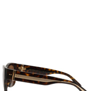 Dolce & Gabbana DG4390F Brown Acetate Frame Polarized Lenses Sunglasses
