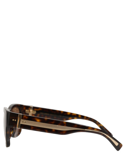 Dolce & Gabbana DG4390F Brown Acetate Frame Polarized Lenses Sunglasses