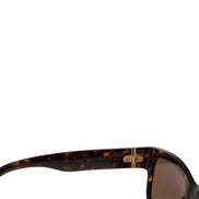 Dolce & Gabbana DG4390F Brown Acetate Frame Polarized Lenses Sunglasses