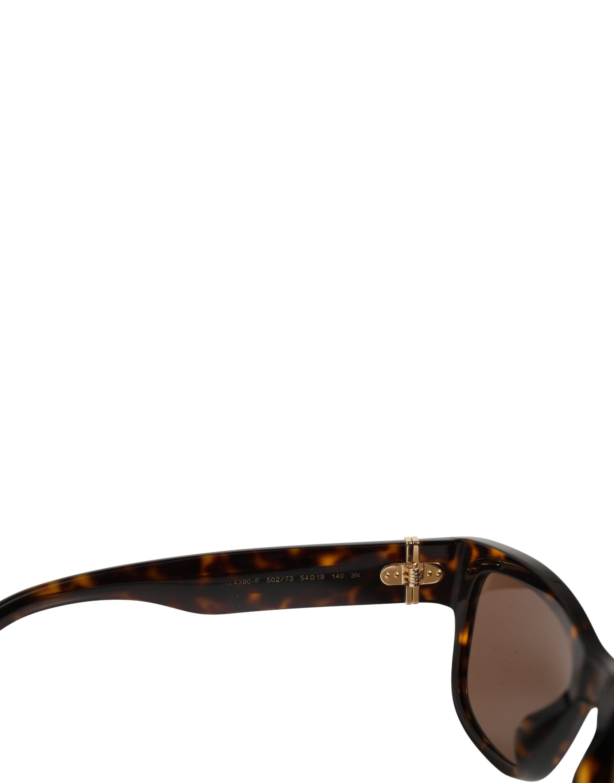 Dolce & Gabbana DG4390F Brown Acetate Frame Polarized Lenses Sunglasses