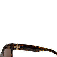 Dolce & Gabbana DG4390F Brown Acetate Frame Polarized Lenses Sunglasses