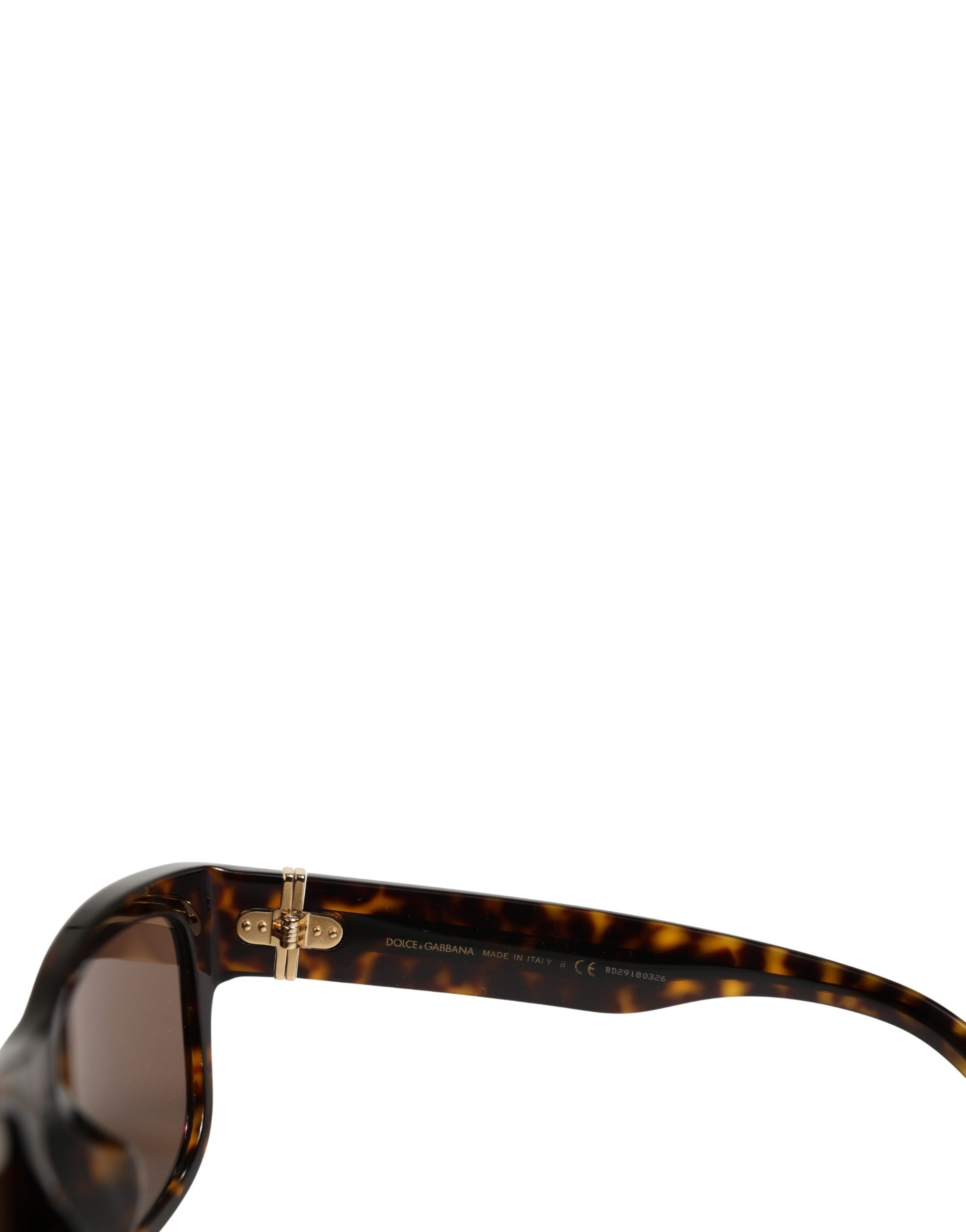 Dolce & Gabbana DG4390F Brown Acetate Frame Polarized Lenses Sunglasses