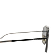Dolce & Gabbana Women DG2262 Black Metal Square Frame Eyewear Sunglasses