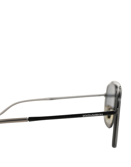 Dolce & Gabbana Women DG2262 Black Metal Square Frame Eyewear Sunglasses