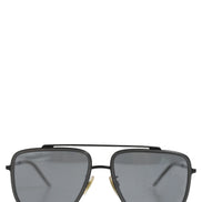 Dolce & Gabbana Women DG2262 Black Metal Square Frame Eyewear Sunglasses
