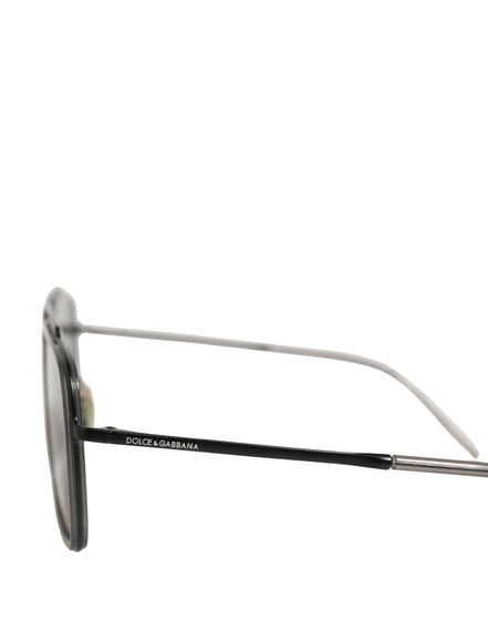 Dolce & Gabbana Women DG2262 Black Metal Square Frame Eyewear Sunglasses