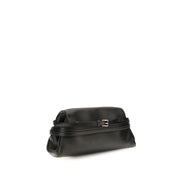 Moschino Black Goatskin Clutch Bag
