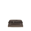 Moschino Brown Goatskin Clutch Bag