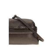 Moschino Brown Goatskin Clutch Bag