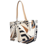Tory Burch Beige Fabric Crossbody Bag