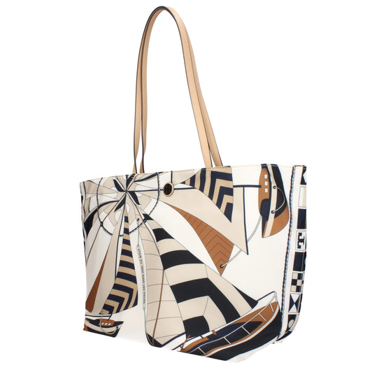 Tory Burch Beige Fabric Crossbody Bag