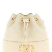 Valentino Garavani White Lamb Leather Crossbody Bag