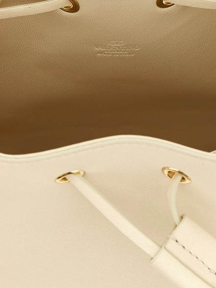 Valentino Garavani White Lamb Leather Crossbody Bag