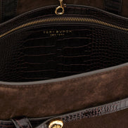 Tory Burch Brown Bovine Leather Crossbody Bag
