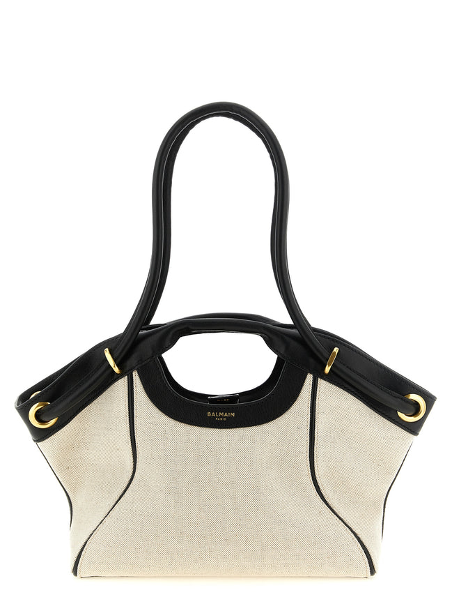 Balmain Bicolor Cotton Tote Bag