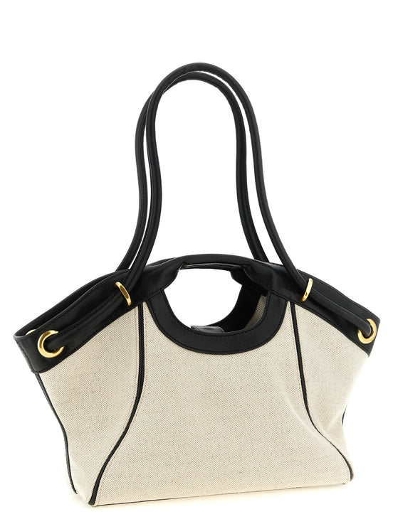 Balmain Bicolor Cotton Tote Bag