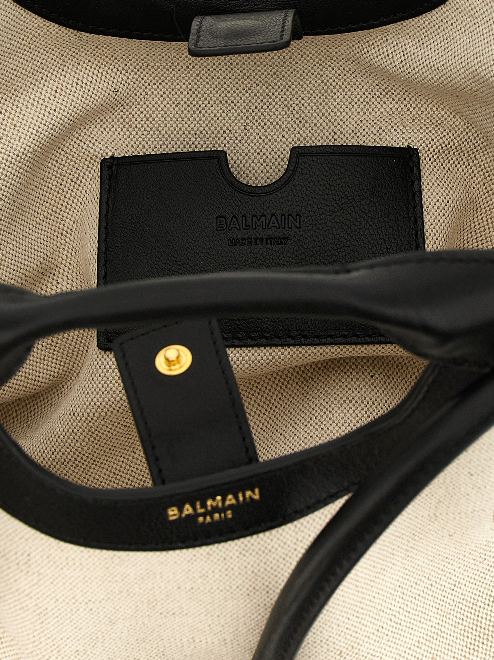 Balmain Bicolor Cotton Tote Bag