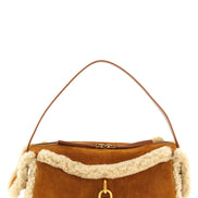 Balmain Brown Calfskin Shoulder Bag