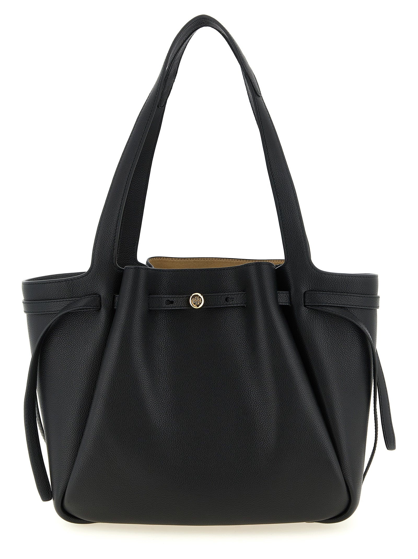 Tory Burch Black Cowhide Tote Bag
