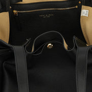 Tory Burch Black Cowhide Tote Bag