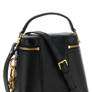 Balmain Black Buffalo Leather Handbag