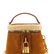 Balmain Brown Calfskin Handbag