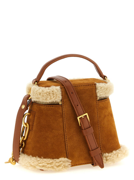Balmain Brown Calfskin Handbag