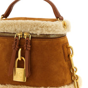Balmain Brown Calfskin Handbag