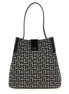Balmain Bicolor Cotton Shoulder Bag