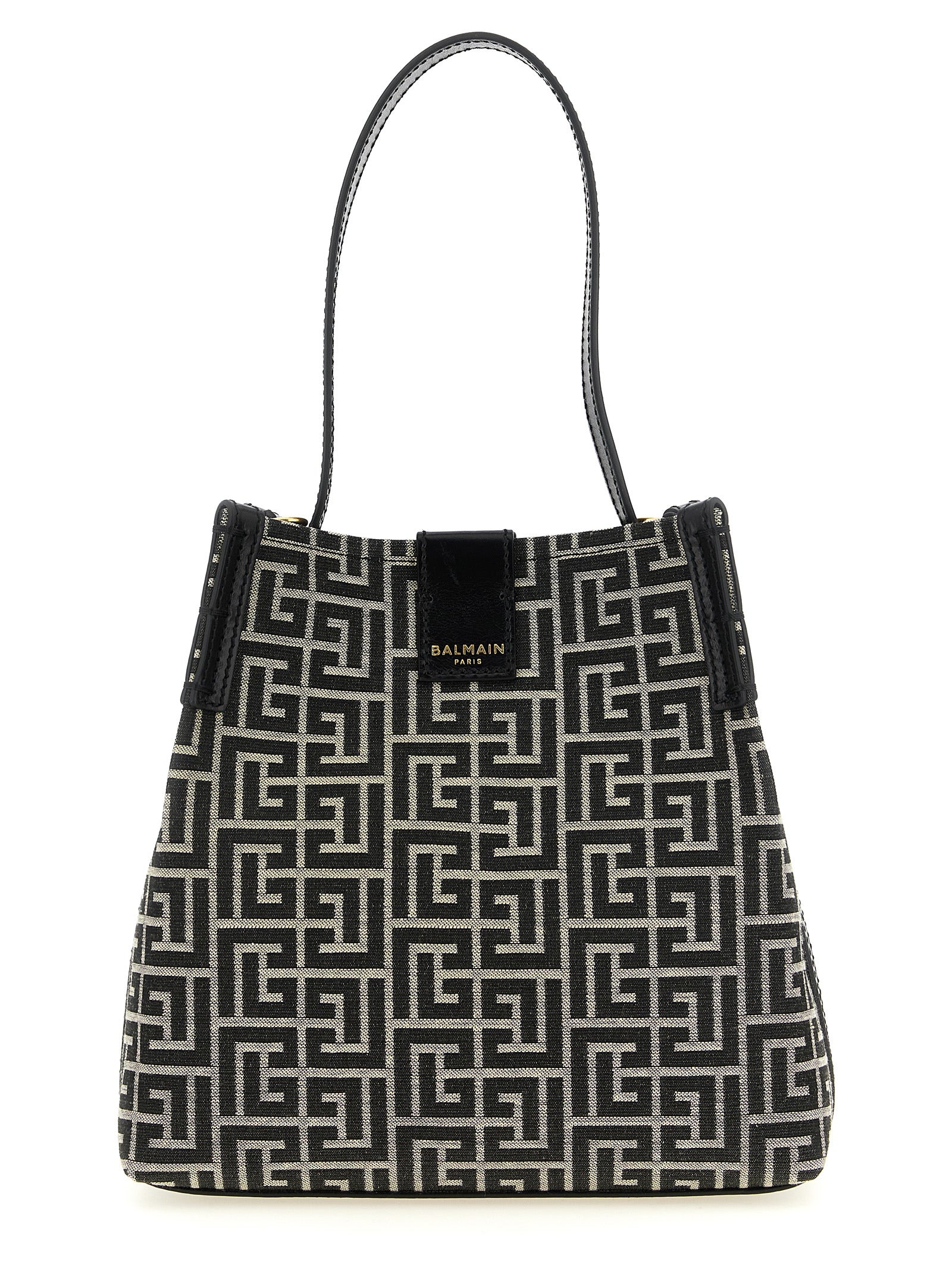 Balmain Bicolor Cotton Shoulder Bag