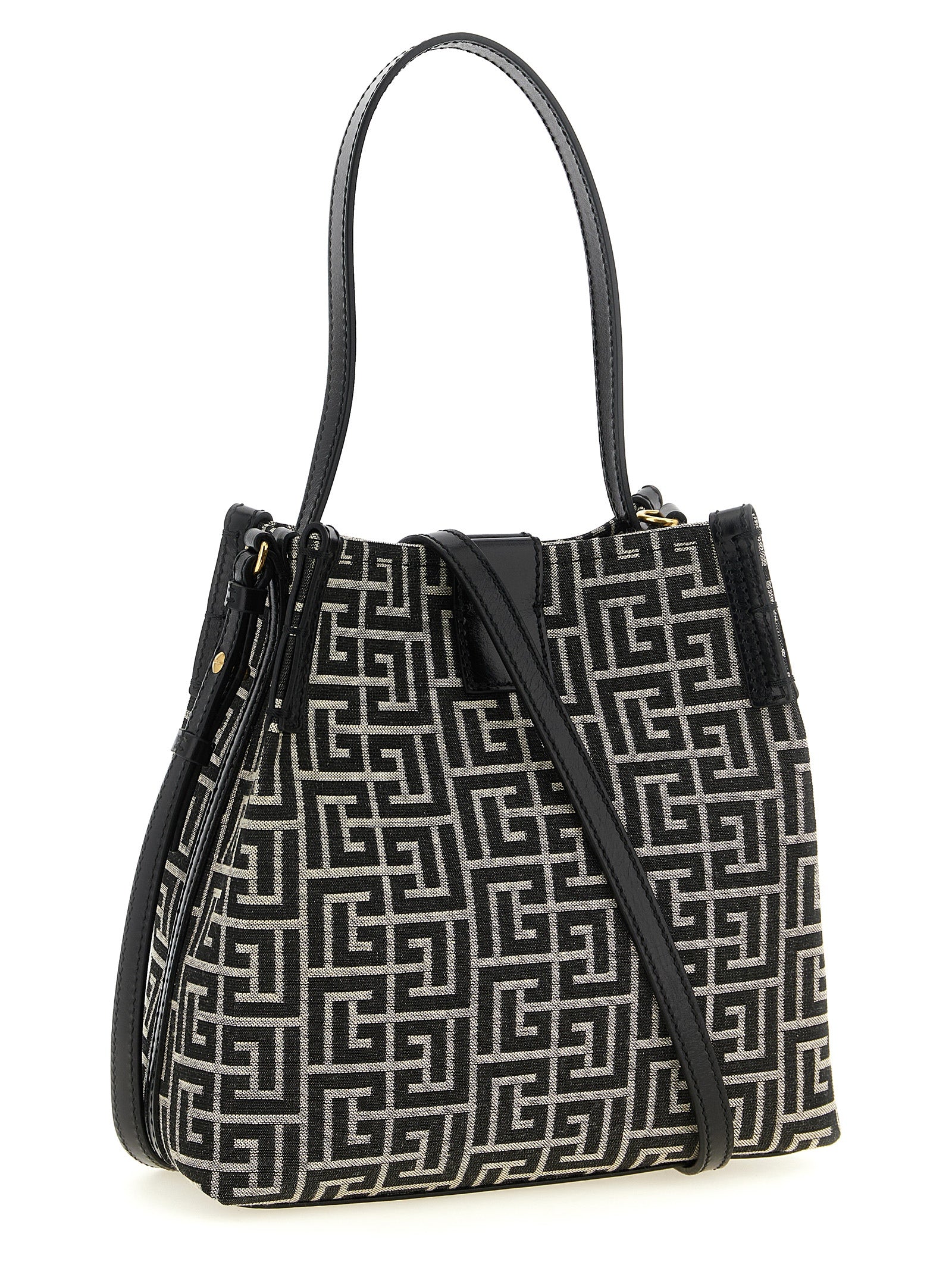 Balmain Bicolor Cotton Shoulder Bag