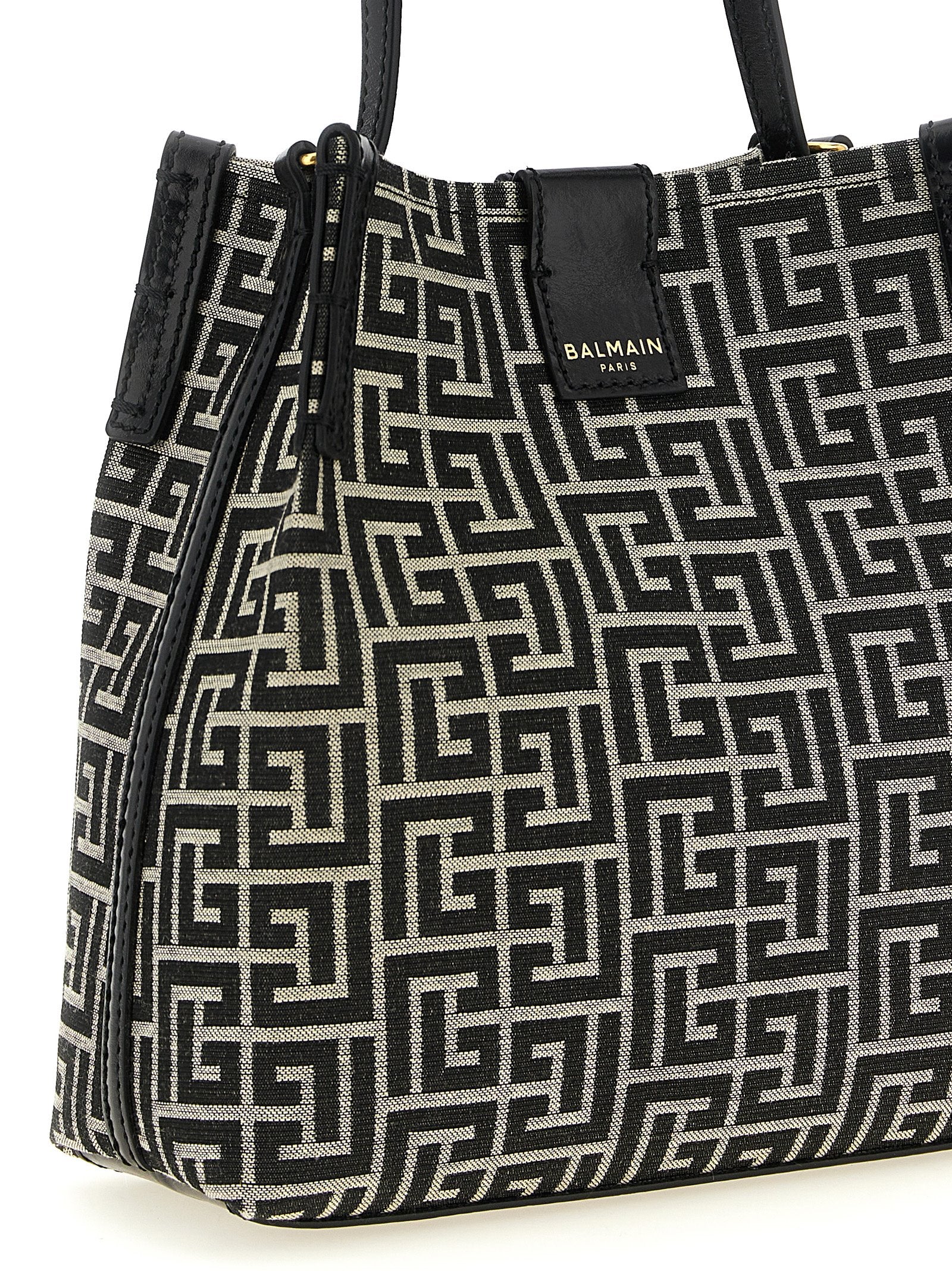 Balmain Bicolor Cotton Shoulder Bag