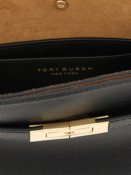 Tory Burch Black Lambskin Crossbody Bag