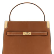Tory Burch Brown Cowhide Crossbody Bag