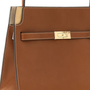 Tory Burch Brown Cowhide Crossbody Bag