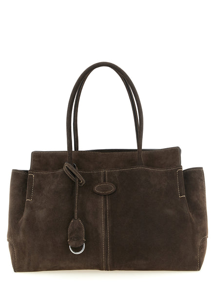 Tod's Brown Calfskin Handbag
