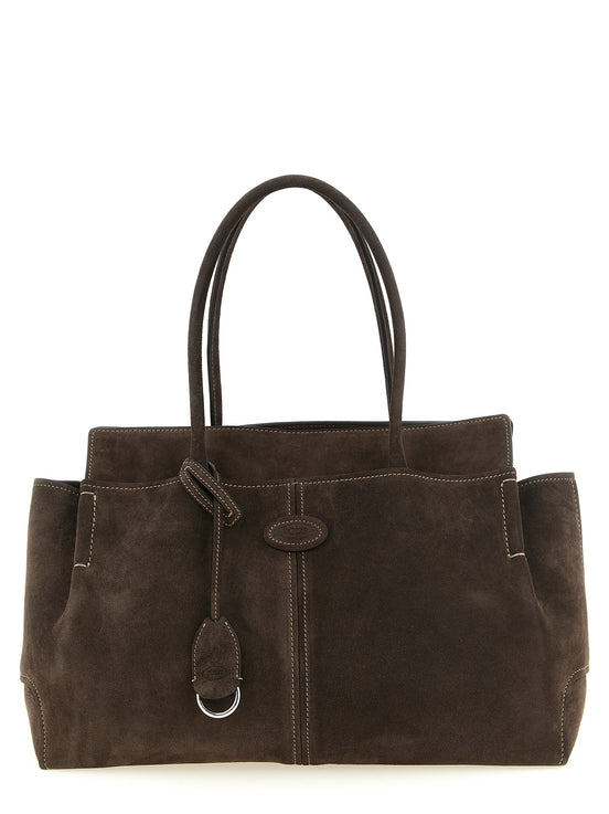Tod's Brown Calfskin Handbag