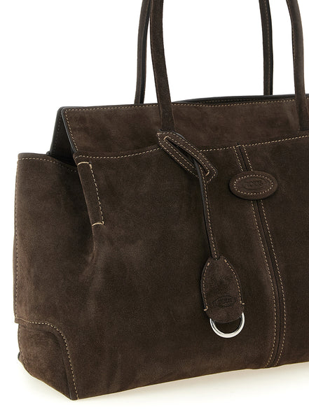 Tod's Brown Calfskin Handbag