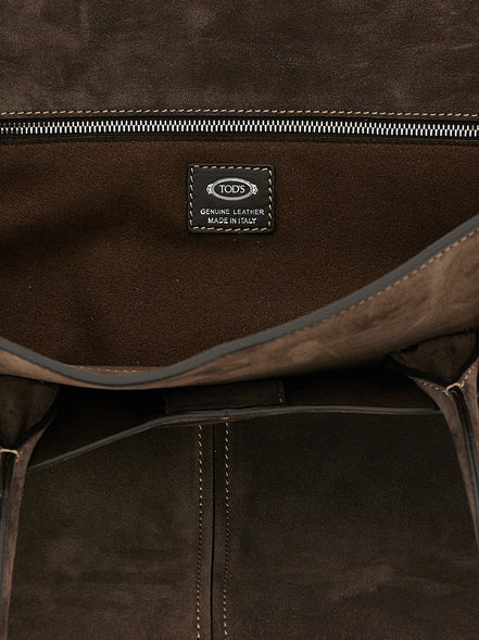 Tod's Brown Calfskin Handbag