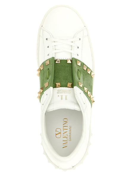 Valentino Garavani Bicolor Calfskin Low Top Sneakers