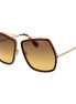 Max Mara Brown Metal Sunglasses