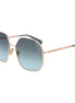Max Mara Rose Gold Metal Sunglasses